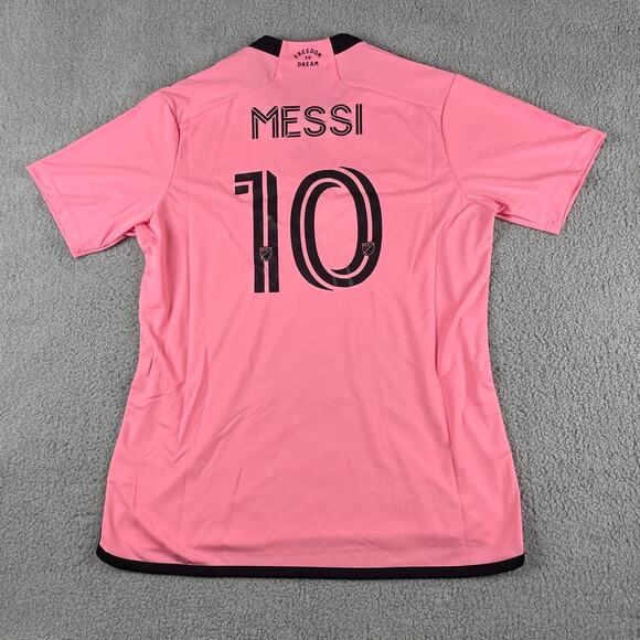 Leo Messi Inter Miami CF Men's Adidas X-Large Pink Black Home Stadium Jersey - Picture 11 of 13